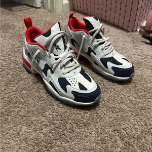 Reebok Red and White Athletic Shoes